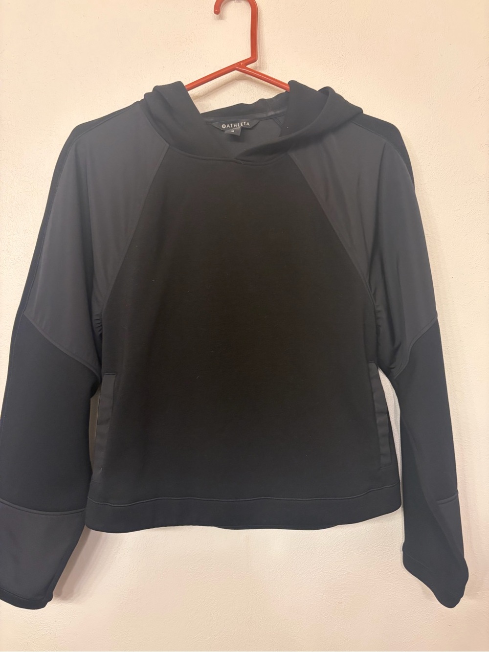 Athleta Women's Black Get Set Hoodie Soft Athleisure Workout Gym Size Medium